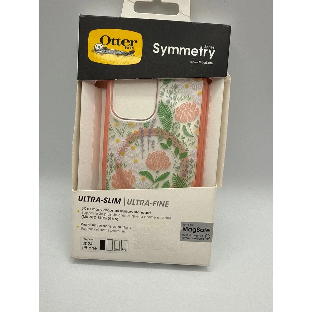 OtterBox Symmetry iPhone Case 16 Pro Floral New MagSafe Slim Protective